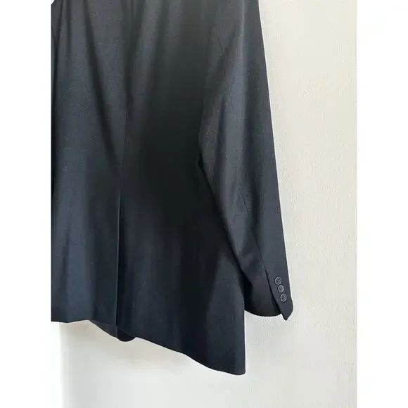 Bernhard Altmann Courture 100% Cashmere Blazer Jacket Black Size 46L Vintage